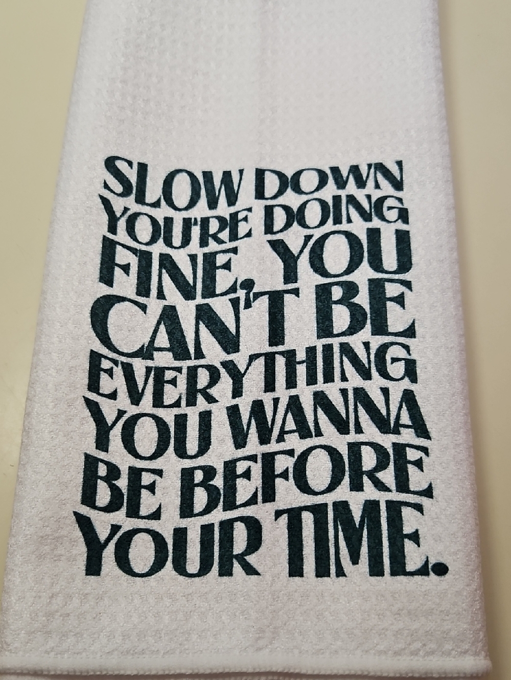 Kitchen Towel Billy Joel Vienna Lyrics Waffle Weave Kitchen Tea Towel 16x24